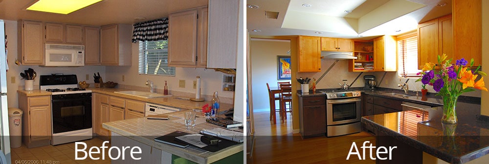 Substantial Portfolio of a kitchen remodel before and afters